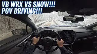 Первая поездка на Subaru WRX 2023 года по снегу!!! - Видео от первого лица в формате 4K