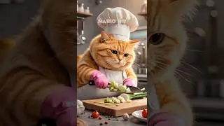 the cat is cooking 😍 #cat #catlover #JDVP #shorts