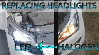 Replacing halogen light with led light in hyundai verna