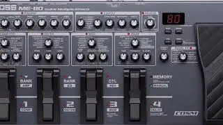 Boss ME 80  Rock Lead Sound   (direct recorded..no Amp!)
