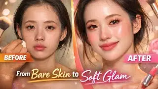 Full Glowy Makeup Tutorial | From Bare Skin to Soft Glam