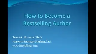 How to Become a Bestselling Author