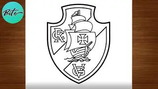Como desenhar o escudo do VASCO da Gama