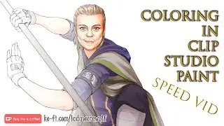 Colouring in Clip Studio Paint - oppa manga style