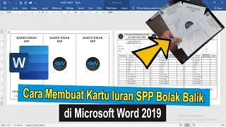 Cara Membuat Kartu Iuran SPP Bolak Balik di Microsoft Word &bull; #SimpleNewsVideo