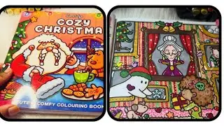 Satisfying ASMR coloring 🎨| Cozy Christmas #asmr  #coloring #asmrcoloring #cozychristmas #christmas