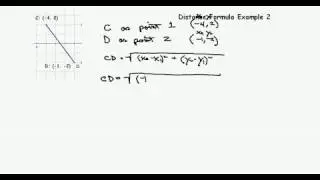 Distance formula Example 2