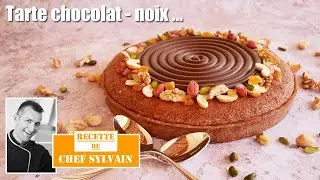 Chocolate walnut tart - Recipe by Chef Sylvain!