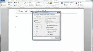 Enheder med WordMat