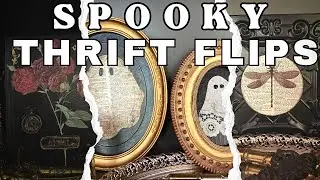 Spooky Halloween Thrift Flips | Dark & Moody DIY Art & Decor 