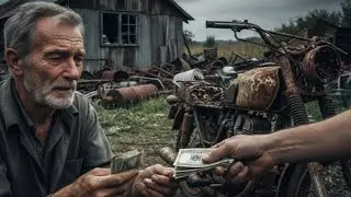 From Scrap to Legend | $250 Abandoned Motorcycle Restoration | Mansoor AI 