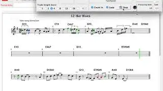 Practice Trading Fours with an Acoustic Instrument and Impro-Visor
