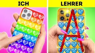 ZUR&Uuml;CK ZUR SCHULE DIY IDEEN UND TRICKS || Reiche Vs Arme Schulsituationen von 123 GO! GOLD