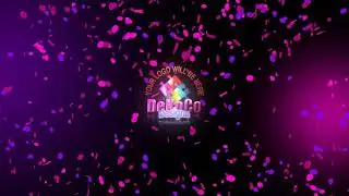 Facebook cover video maker with a neon style