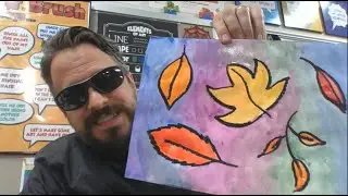 Fall Leaves - A Warm and Cool Color Art Lesson for Early Elementary Students