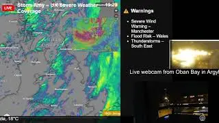 LIVE: Storm Amy – UK Severe Weather Coverage | Radar, Warnings & Live Cams