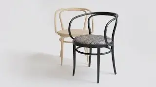Thonet переосмысливает классическое гнутое кресло 209 с использованием материала Villa La Madonna...