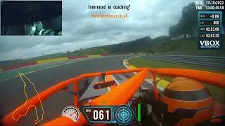 Ben Clucas Driving a Caterham 270R Car Around Spa Grand Prix Circuit