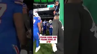 #49ers Legend Frank showing love to his son Frank Gore Jr. before his NFL debut 🥹