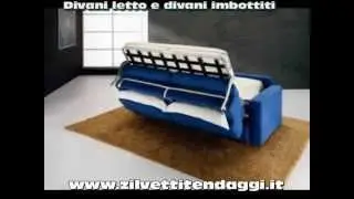 Divano letto imbottito trasformabile con materasso matrimoniale prezzo offerta