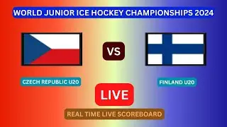 Czech Republic U20 vs Finland U20 LIVE Score UPDATE Today 2024 World Junior Ice Hockey Championships