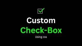 How to make custom check-box using css in hindi ▶️
