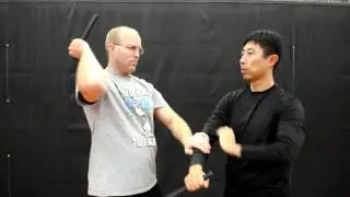 Hubud lubud with angle two attack (backfist)