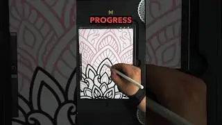 🎨Art Tip 50: Celebrate Your Successes | Procreate Mandala | iPad Pro Drawing #art #shorts #drawing