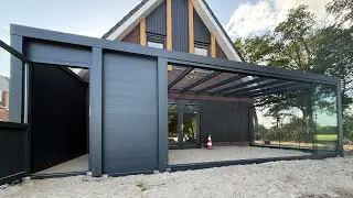 Moderne Veranda met Tuinkamer en Schuur in Deventer | EMBA Veranda Maatwerk Project