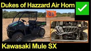 Kawasaki Mule SX ● Установите воздушный гудок Dukes of Hazzard Dixie!