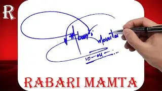 Rabari Mamta Name Signature Style - R Signature Style - Signature Style of My Name Rabari Mamta