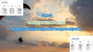 Free Fallin' (Capo 3) byJohn Mayer play along with scrolling guitar chords and lyrics
