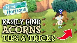 Animal Crossing New Horizons: How To Get ACORNS & PINE CONES FAST (Tree's Bounty DIY Recipes Tricks)
