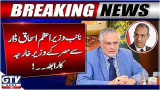 Deputy PM Ishaq Dar Contacts Egyptian Foreign Minister | Breaking News