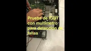 prueba igbt con multimetro