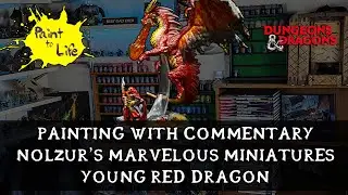 How to paint a Nolzur's Marvelous Miniatures Young Red Dragon D&D &ndash; with step by step commentary.
