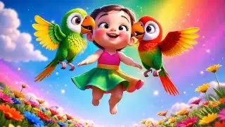Cute Baby & Colorful Parrots 🦜🌈 | Kids Cartoon | Nursery Rhymes