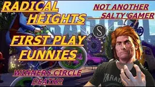 First Funny Game Play (Winner circle death) || Radical Heights