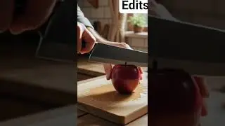 apple cutting asmr video #shorts #cooking #fruit #food #ai #aivideo #viral #reels #asmr