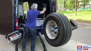 Грузовой мобильный шиномонтаж от DRAVY  Mobile truck tyre changing station 1