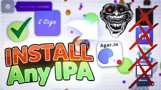 How to Install Agario no scarlet, appdb and pc in ios *no jailbreak* 100% working | agario mod menu.