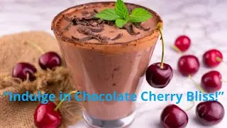 Chocolate Cherry Almond Smoothie A Rich Indulgence