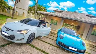 FUI PRA CASA DO LAGO COM MEU CARRO NOVO 😍