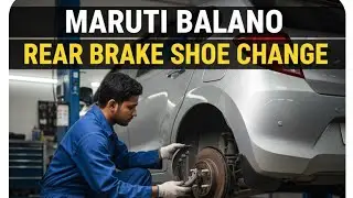 #Rear brake shoe change #Baleno #Maruti suzuki #automobile 