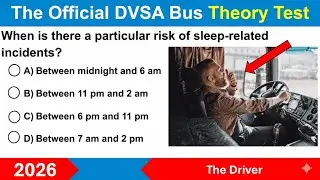 DVSA Bus and Coach PCV Licence Theory Test  and Answers - The Driver 2026