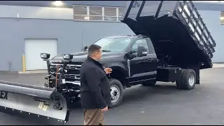 Ford Chassis Cab Snow Plow Install Paired With A Knapheide Flatbed Dump