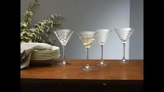 Mikasa Cheers Martini Glass, 10 Ounce, Set of 4