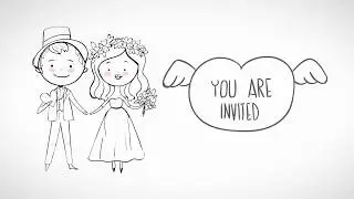 Digital Wedding Invitation | Whiteboard Animation