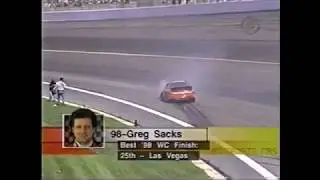 Greg Sacks' Season Ending Wreck @ 1998 Texas 500