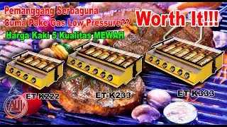 Review Pemanggang Tanpa Asap Serbaguna | Harga Kaki 5 Kualitas Mewah | Pemanggang GETRA ET-K Serries